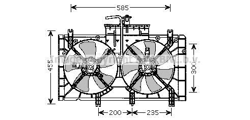 AVA QUALITY COOLING Ventilaator,mootorijahutus MZ7537